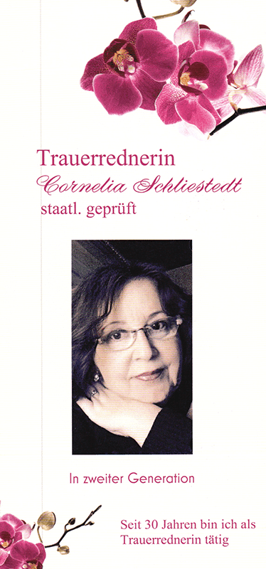 Ewa Abel Bestattungen - unsere Partner - Traurednerin Schliestedt